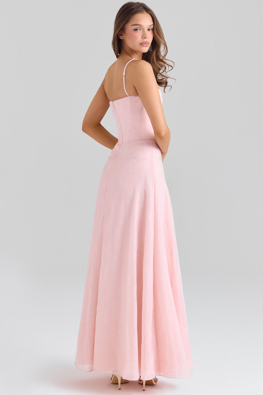 Vestido Maxi Lurex Chiffon Esme