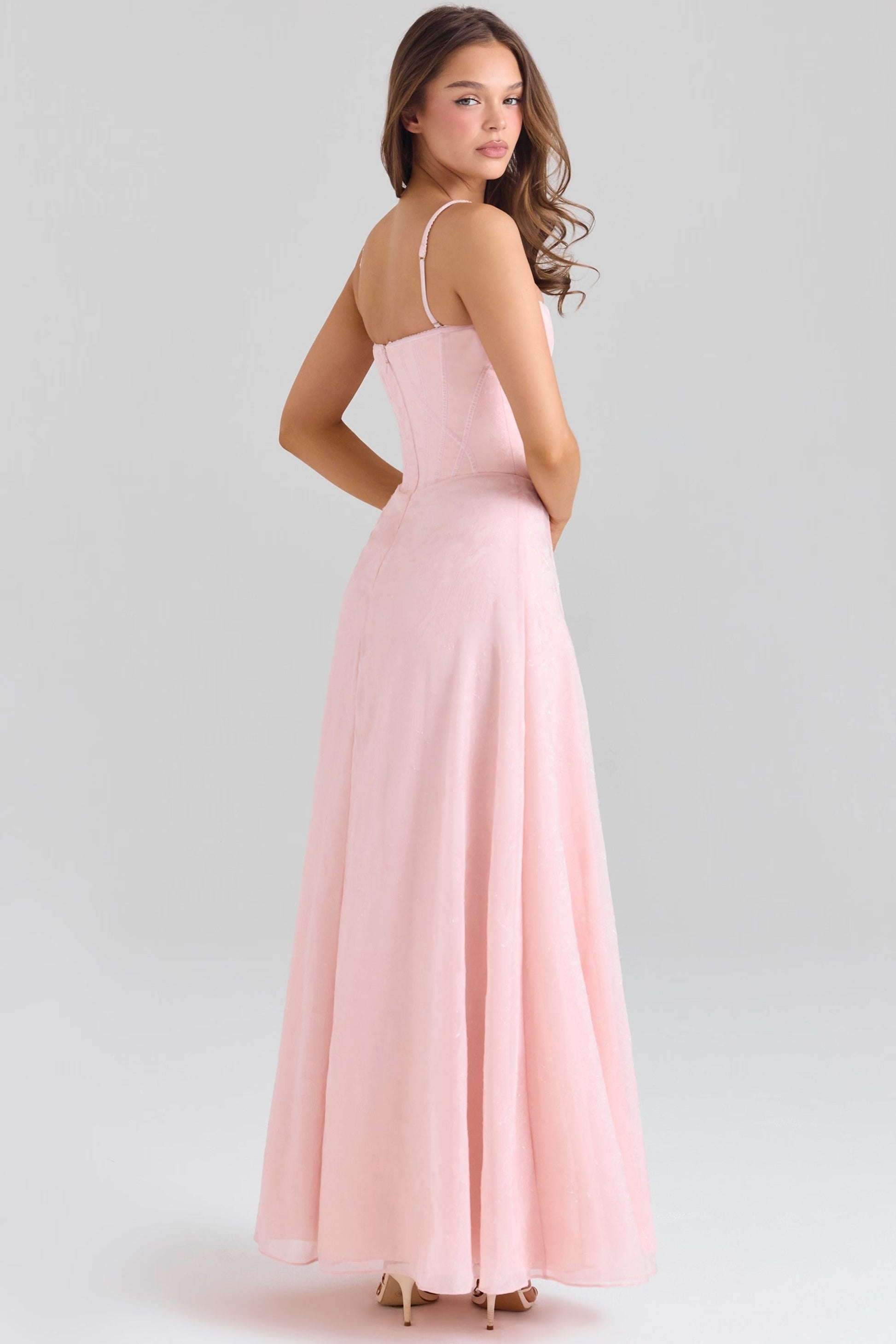 Vestido Maxi Lurex Chiffon Esme