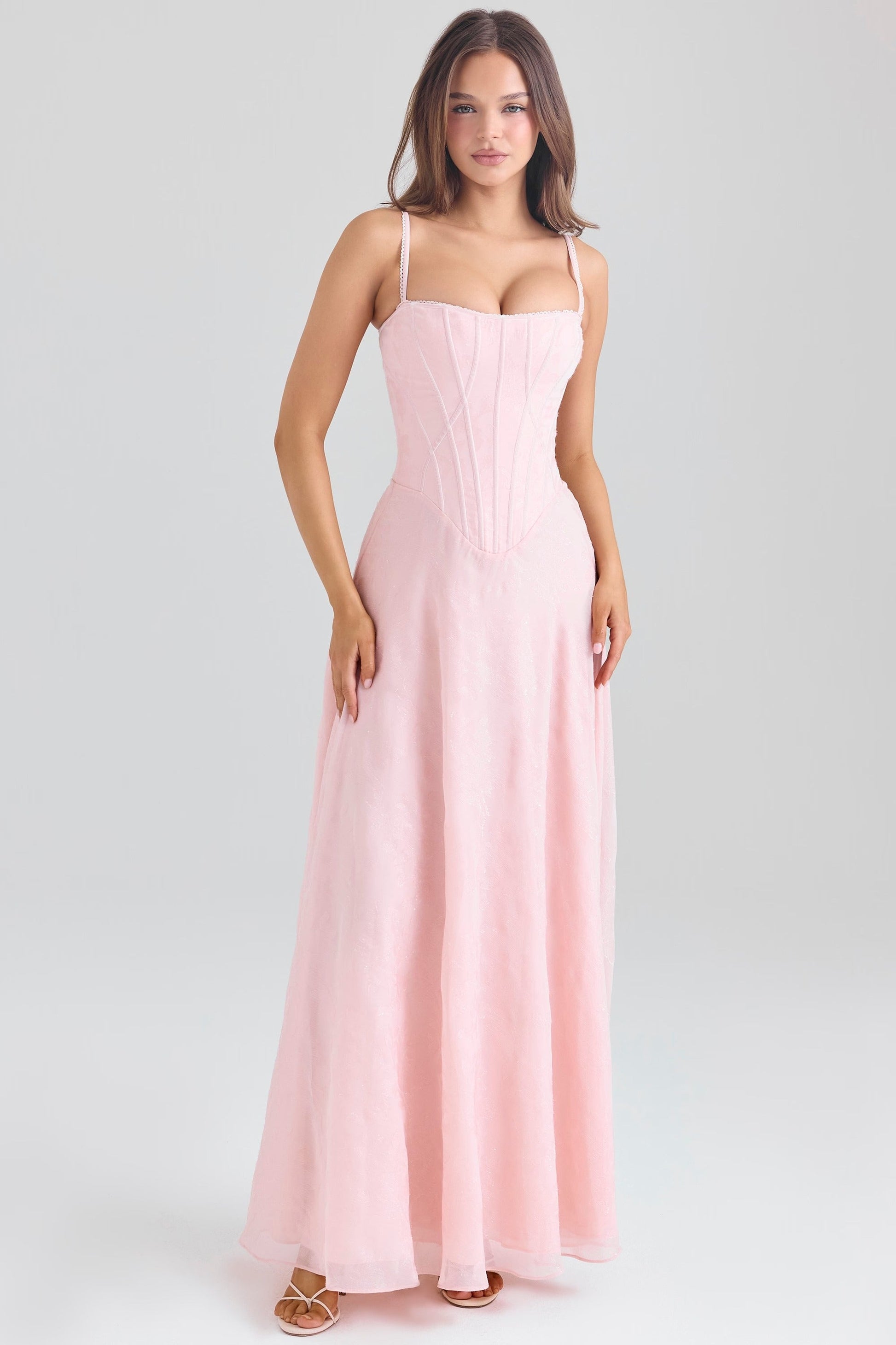 Vestido Maxi Lurex Chiffon Esme