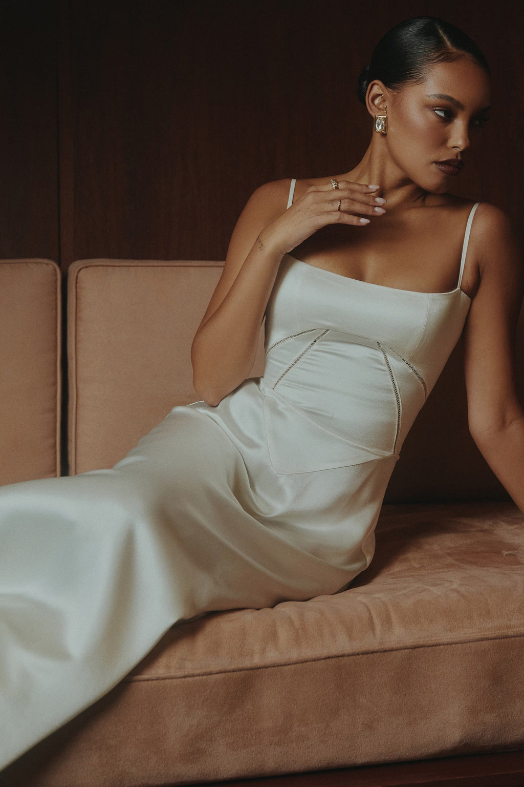 Vestido Maxi Lace Up Anabella