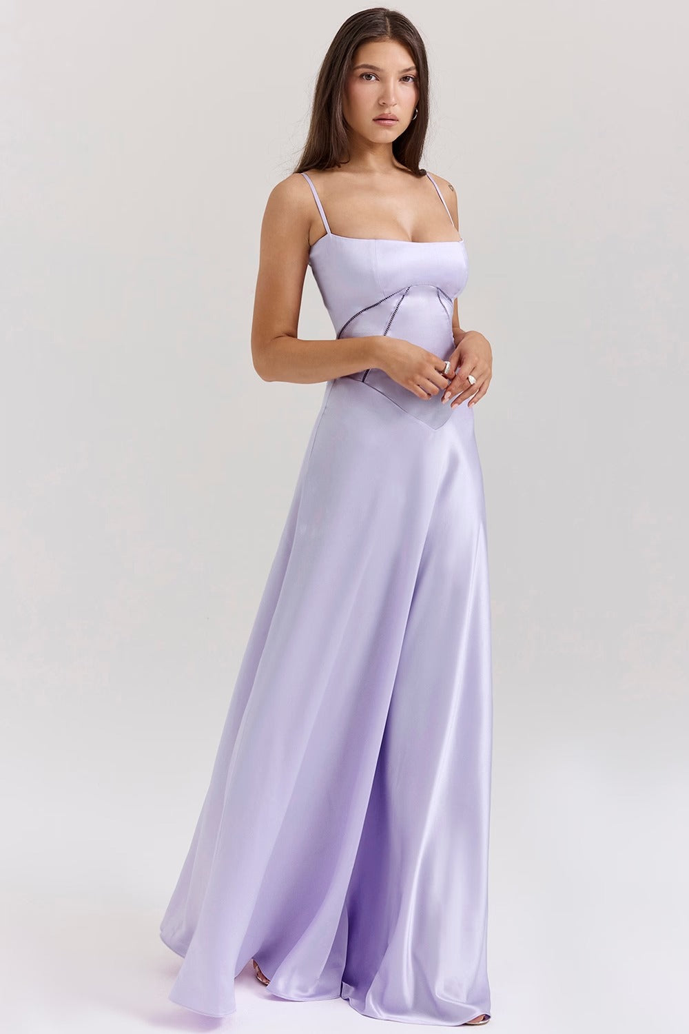Vestido Maxi Lace Up Anabella