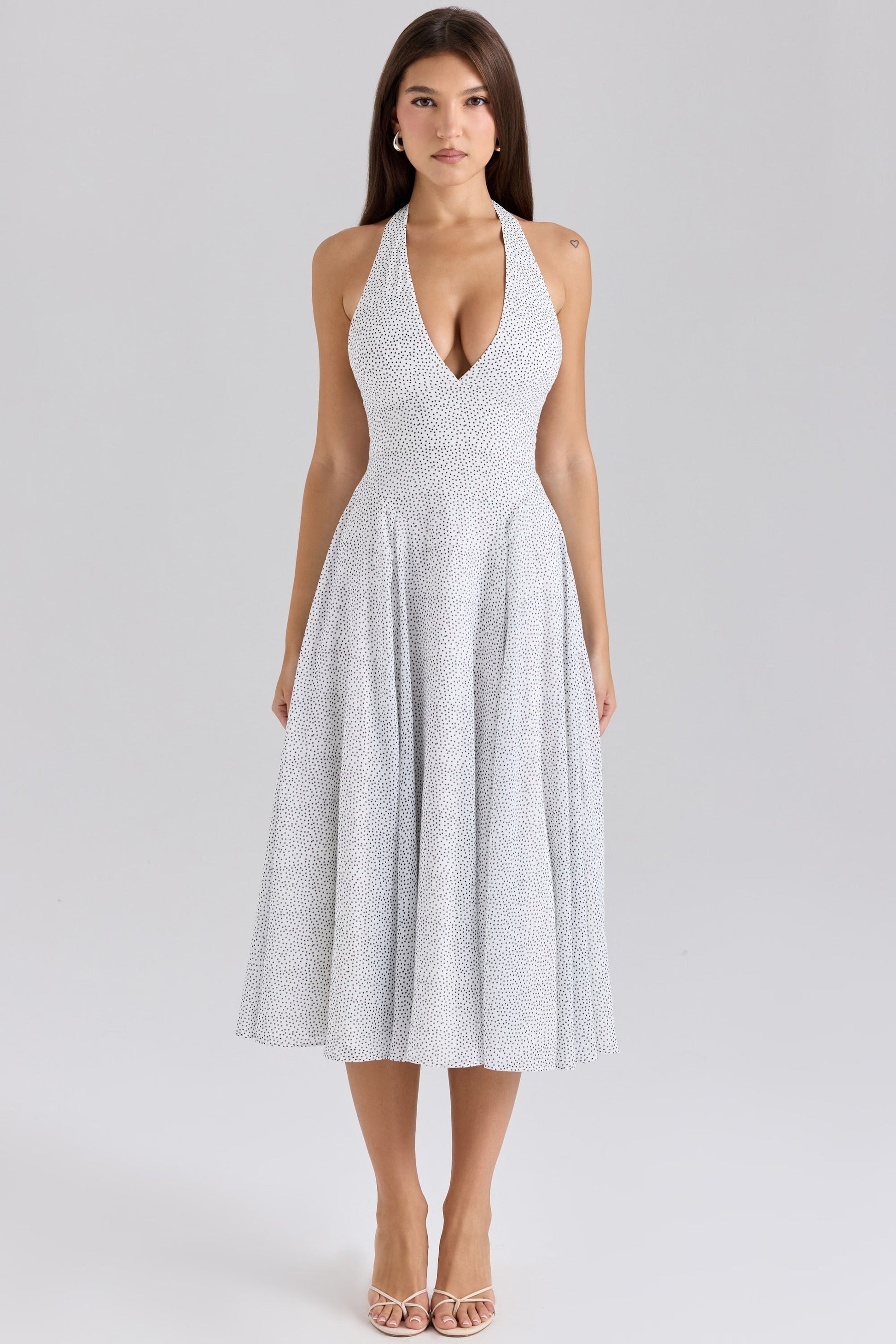Vestido Halter Georgette Solada