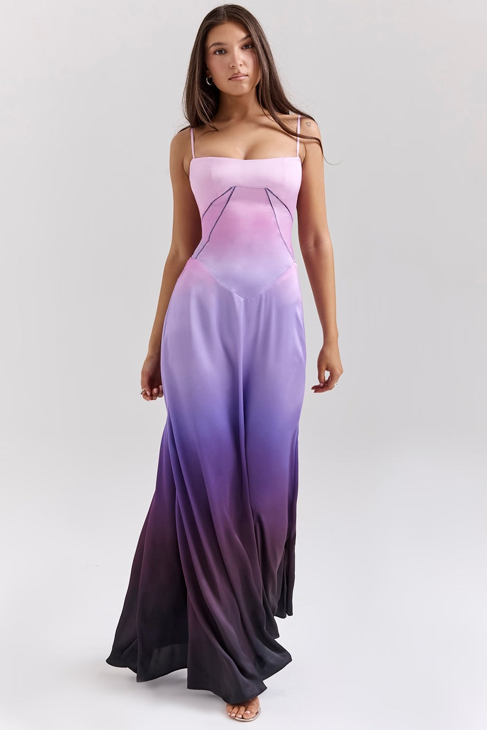 Vestido Maxi Lace Up Anabella