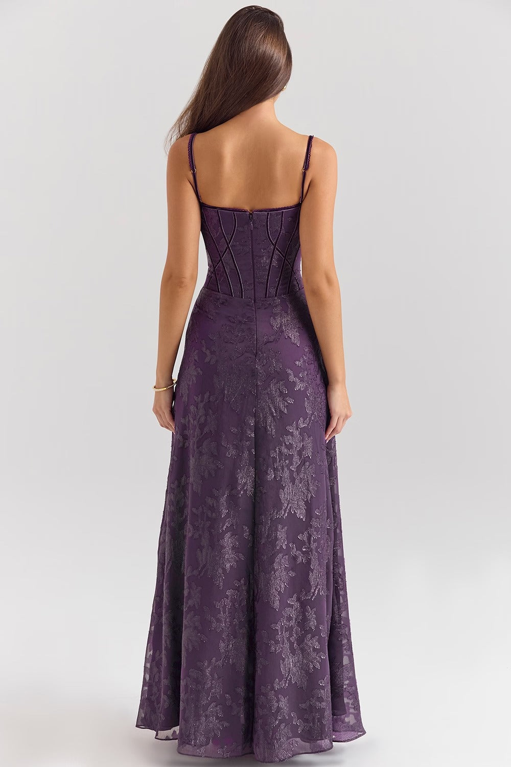 Vestido Maxi Lurex Chiffon Esme