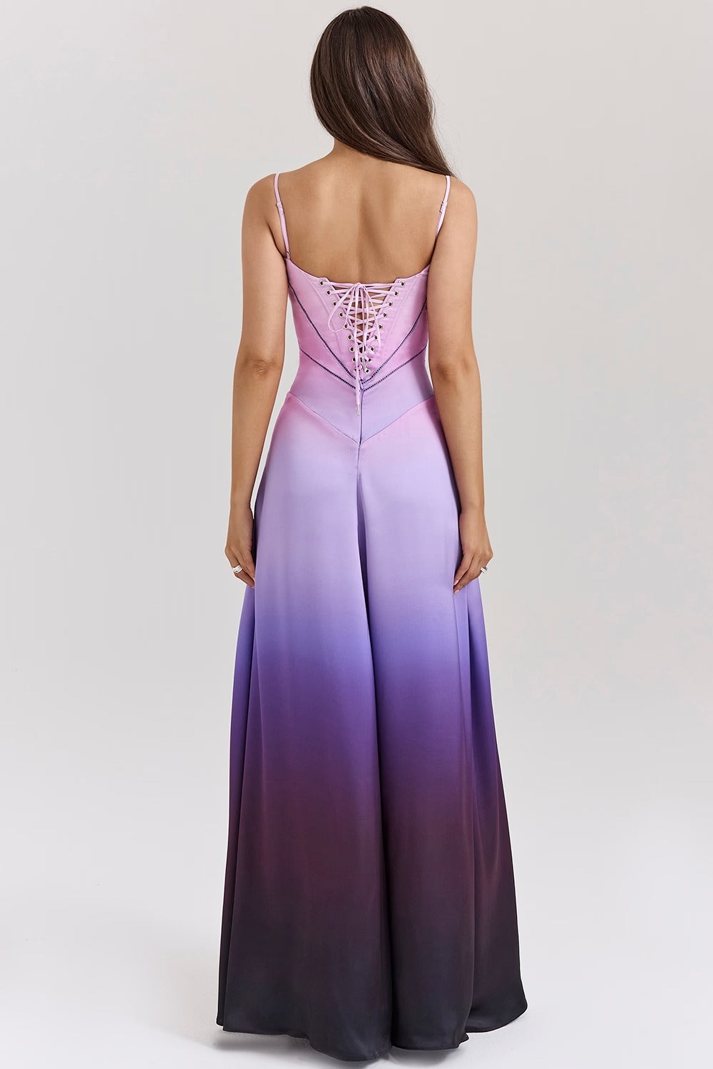 Vestido Maxi Lace Up Anabella