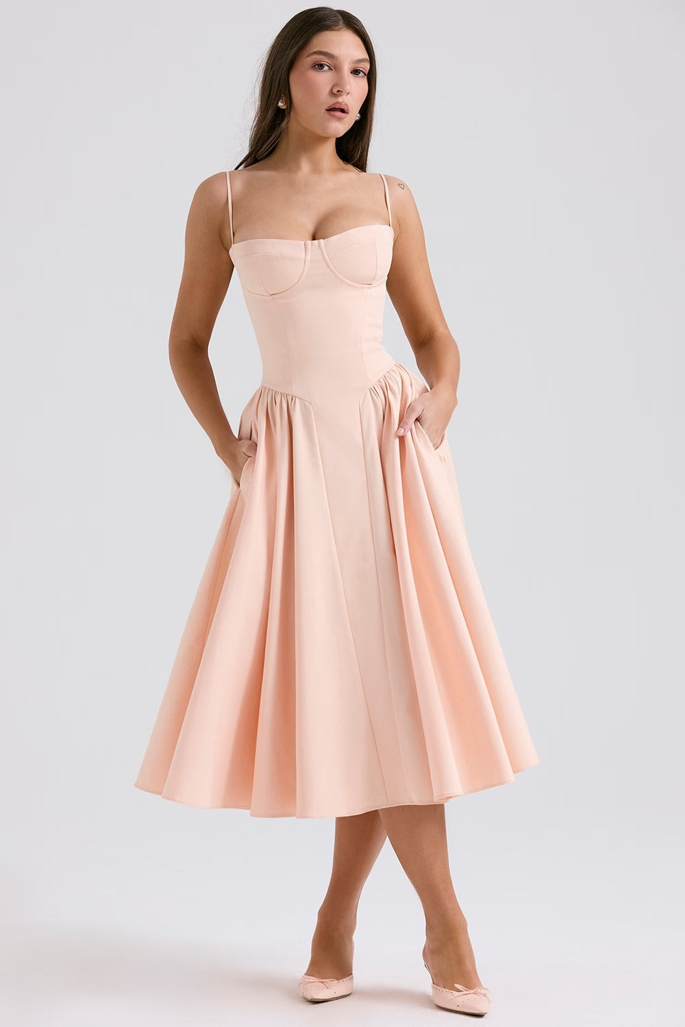 Vestido Midi Gathered Samaria