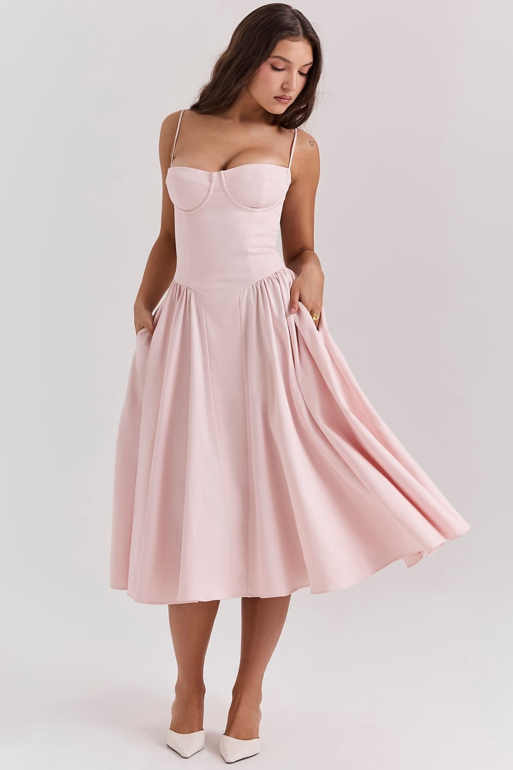 Vestido Midi Gathered Samaria