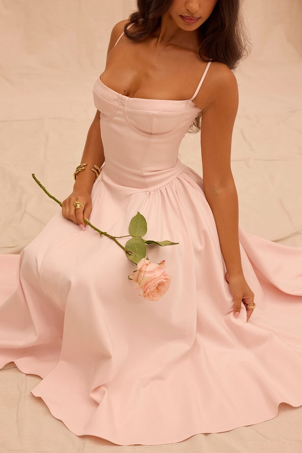 Vestido Midi Gathered Samaria