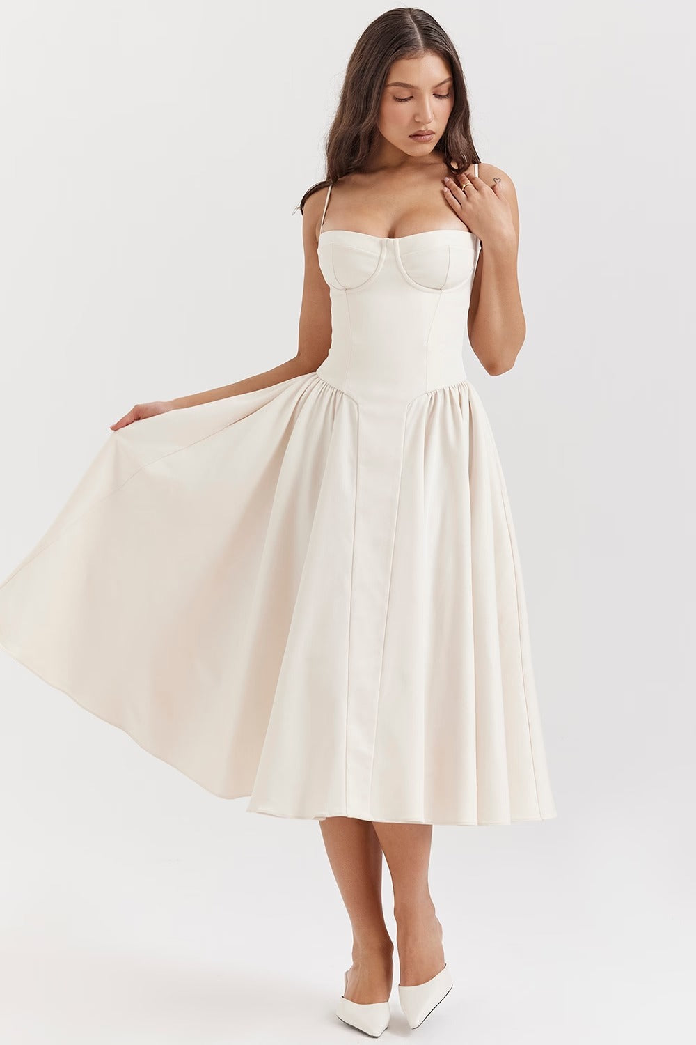 Vestido Midi Gathered Samaria