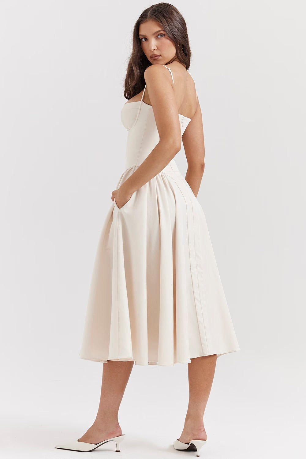 Vestido Midi Gathered Samaria
