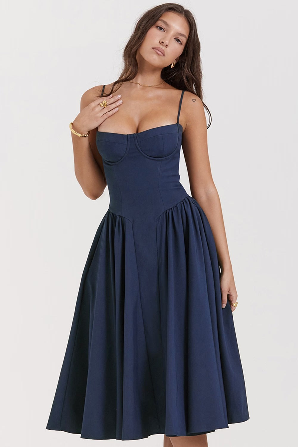 Vestido Midi Gathered Samaria
