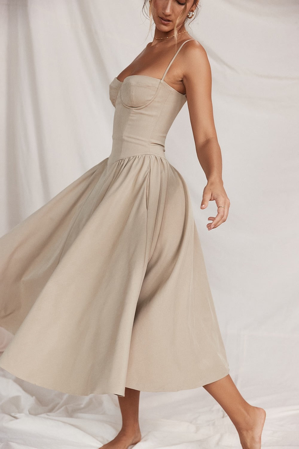 Vestido Midi Gathered Samaria