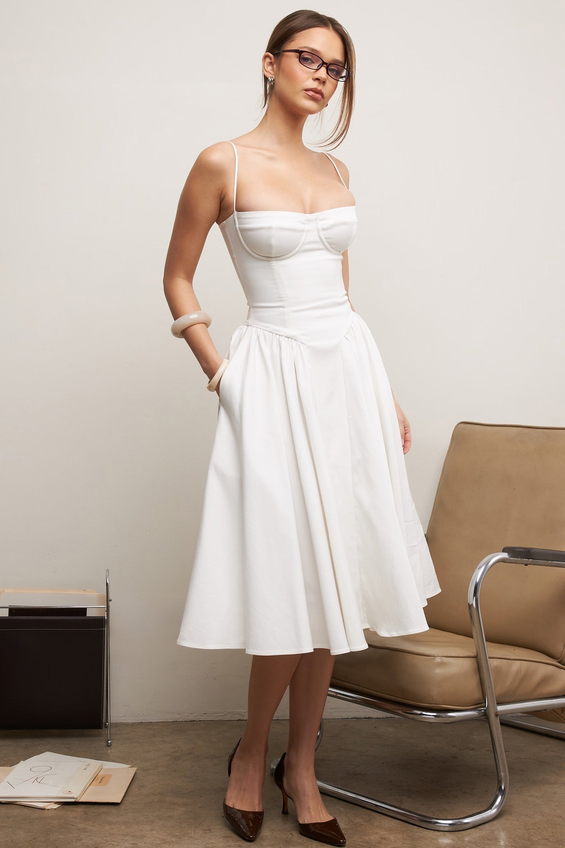 Vestido Midi Gathered Samaria