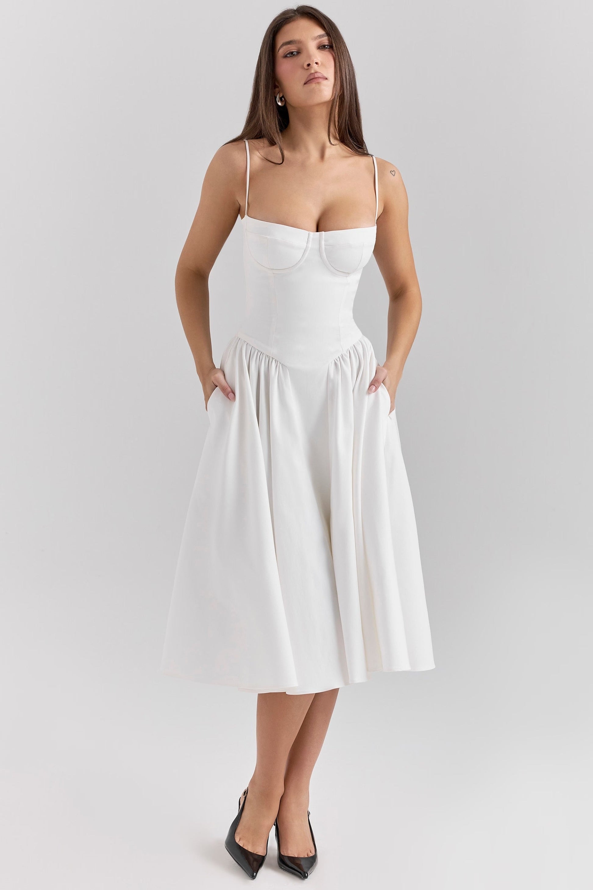 Vestido Midi Gathered Samaria