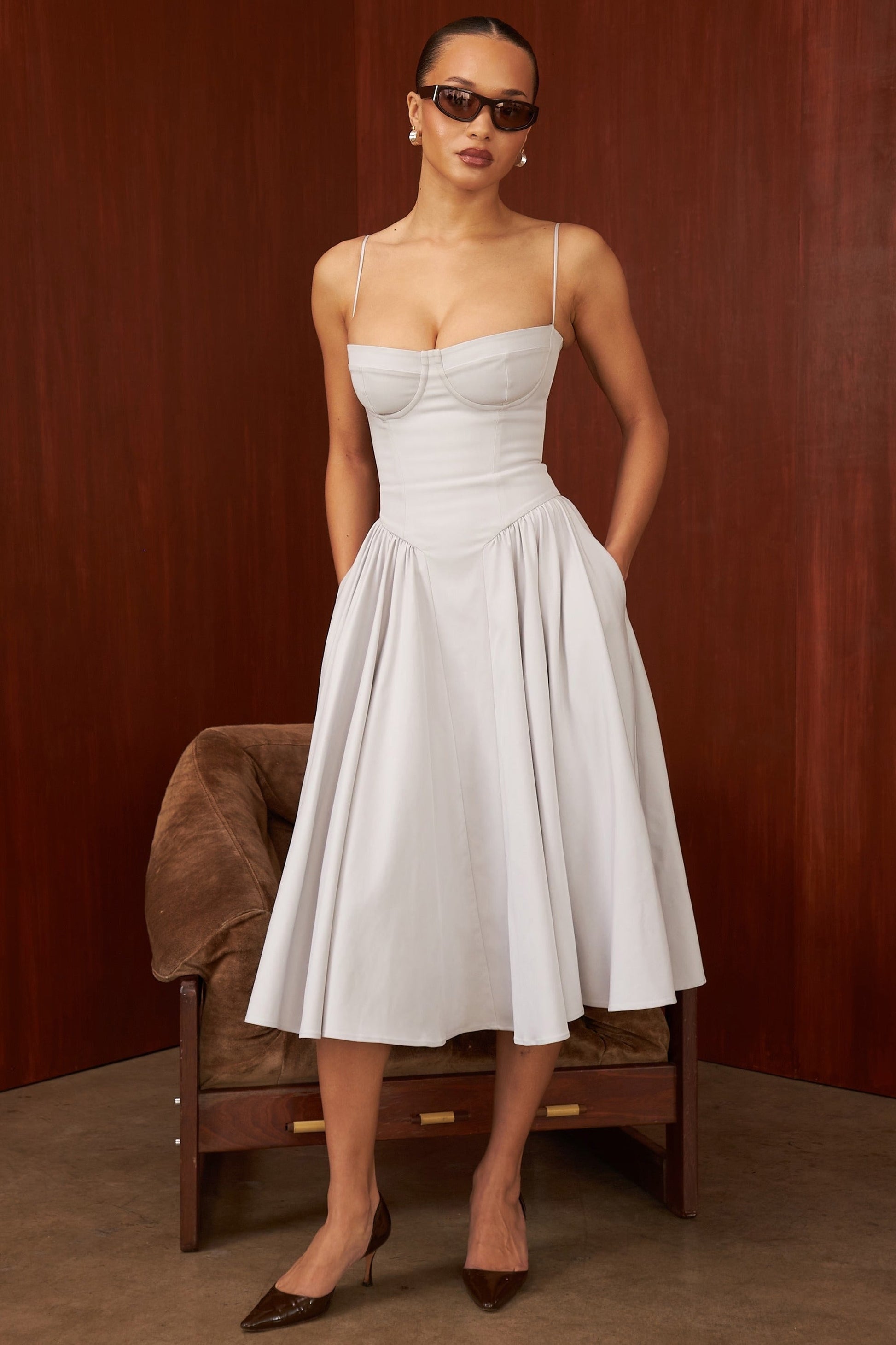 Vestido Midi Gathered Samaria