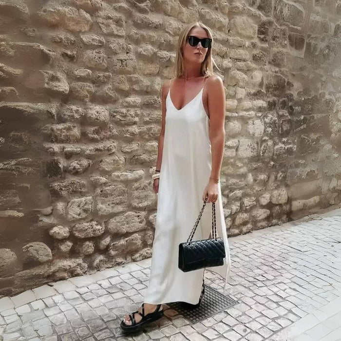 Vestido Longo Branco Maya