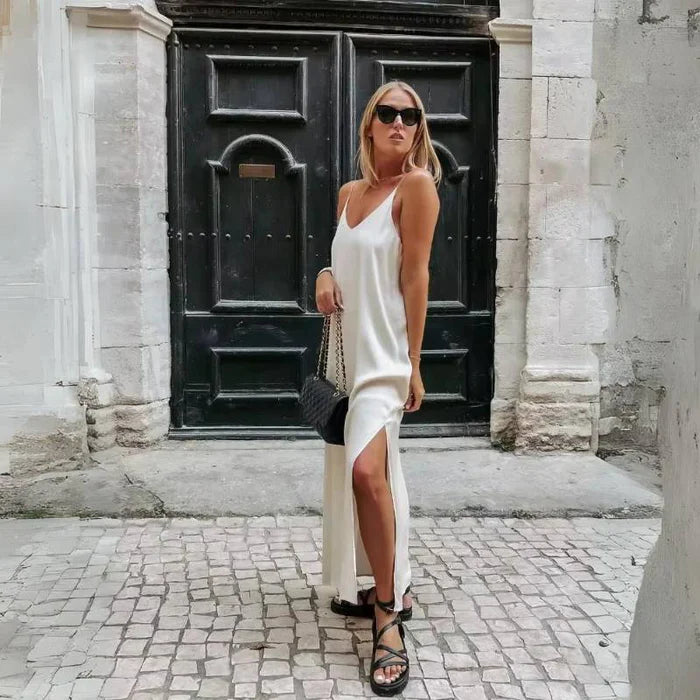 Vestido Longo Branco Maya
