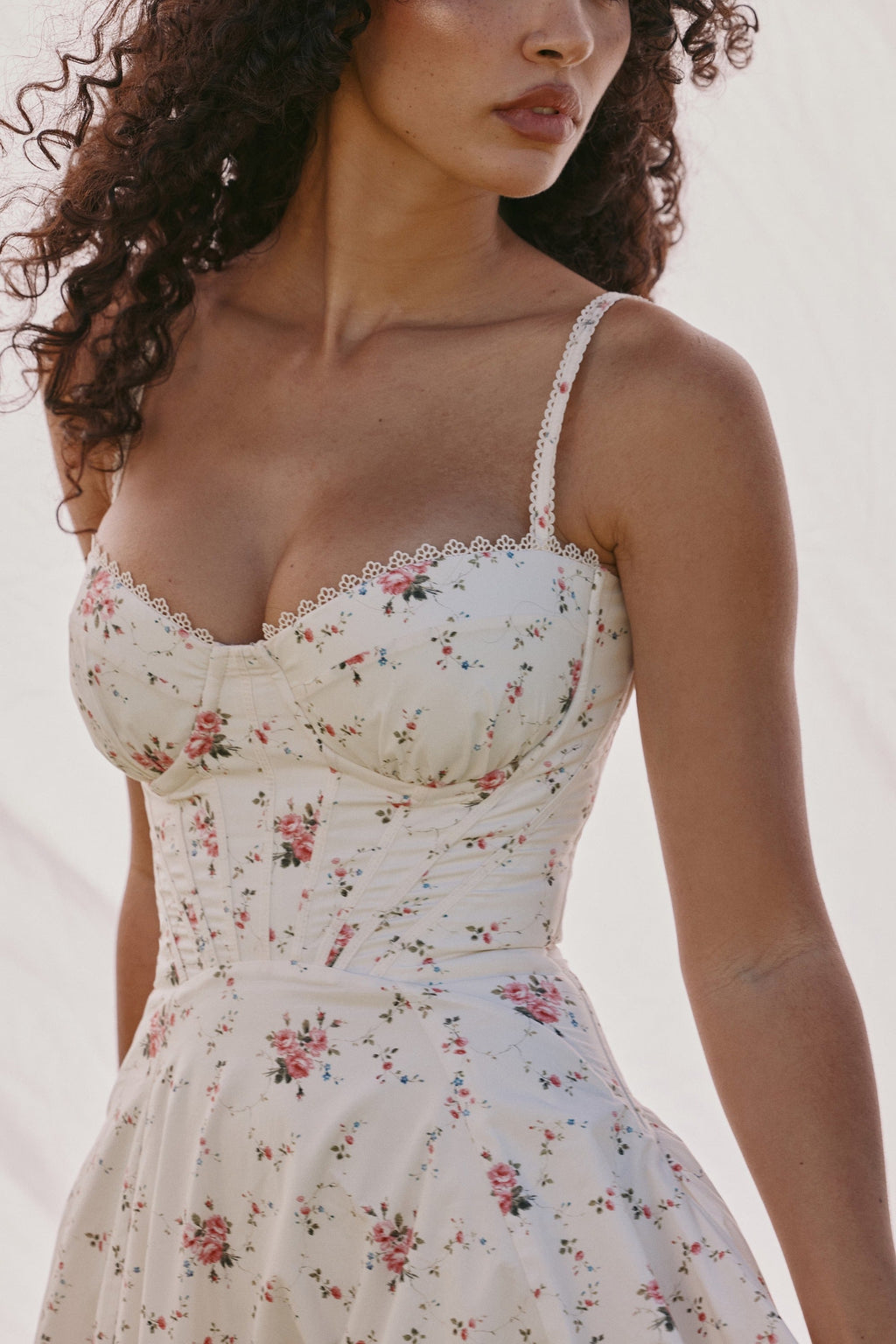 Vestido Midi Sundress de Algodão Stretch Steffani