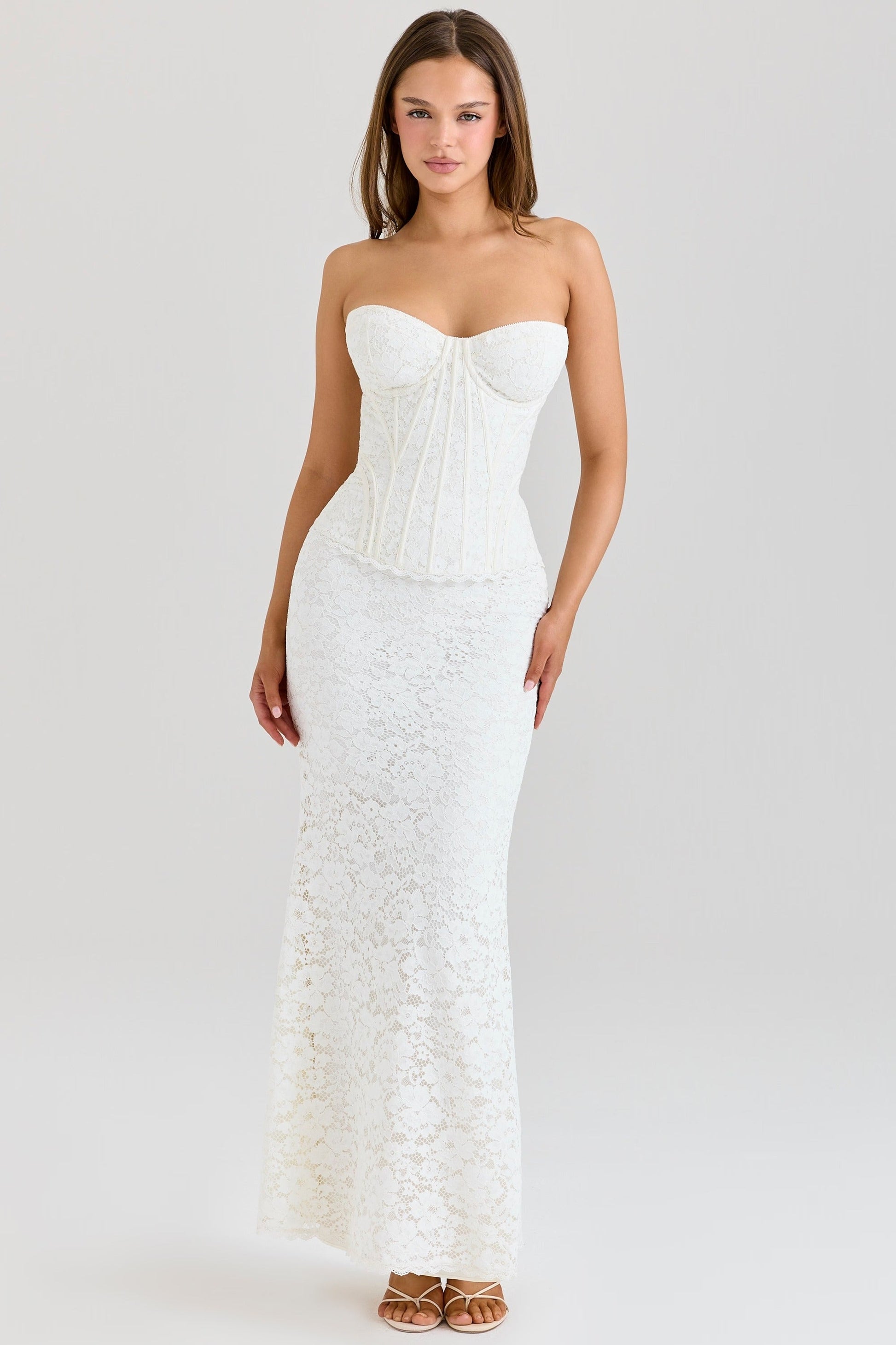 Vestido Maxi Lace Corset Solaine