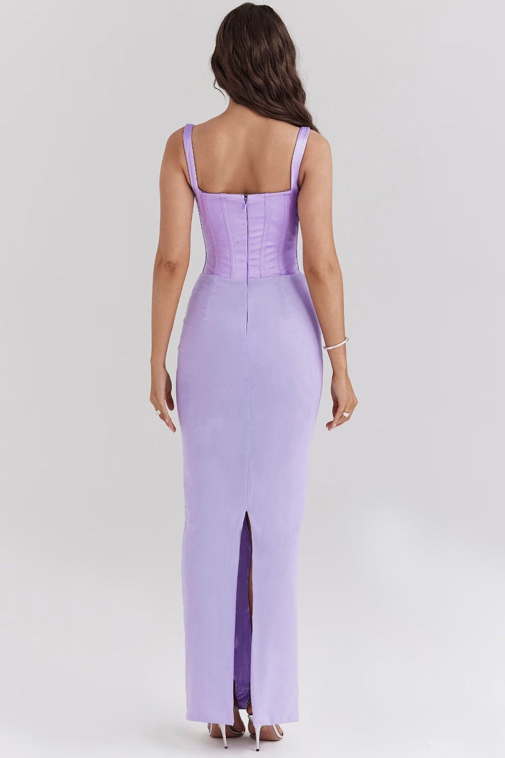 Vestido Maxi Corset Satin Breeze