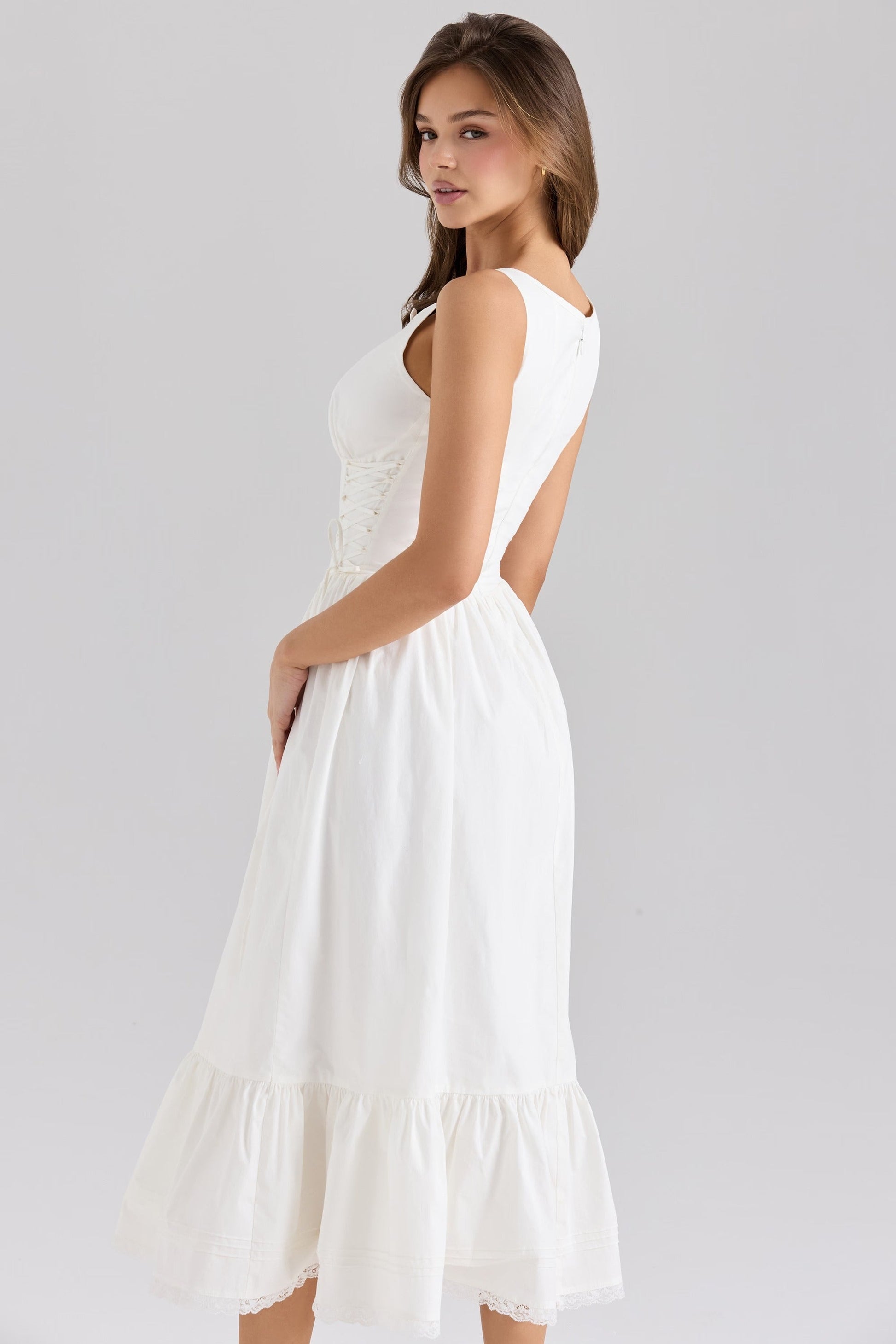 Vestido Midi de Algodão Sienna