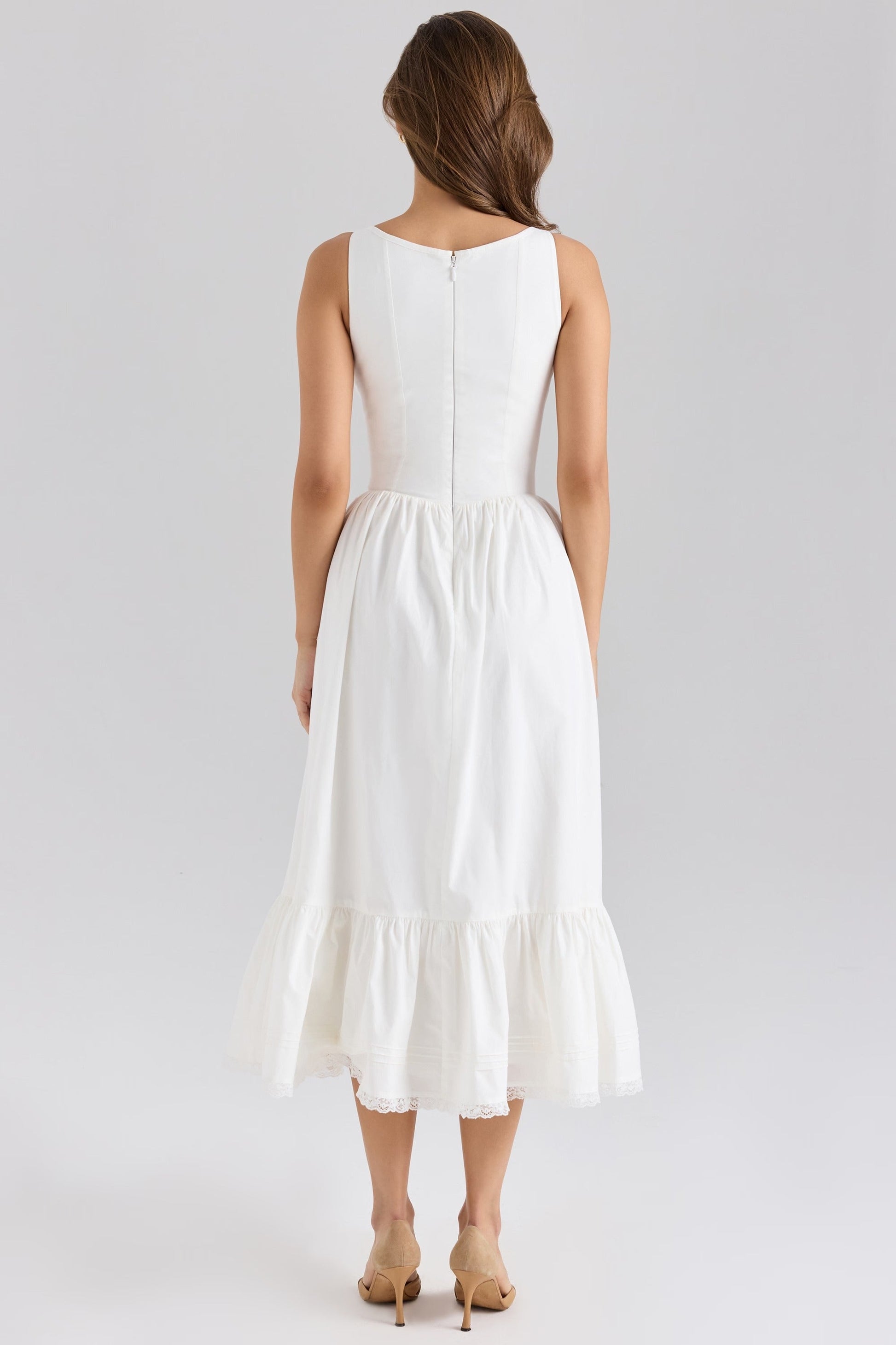 Vestido Midi de Algodão Sienna