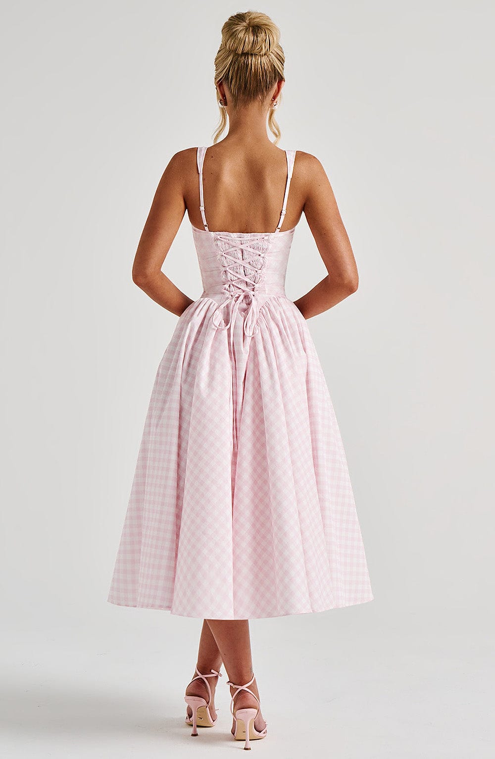 Vestido Midi Sherrie Xadrez Vichy